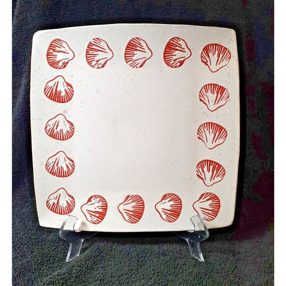 La Dolce Vita Platter by JA Designs Coral Seashells Collection 11x11" Home Decor - Picture 1 of 15